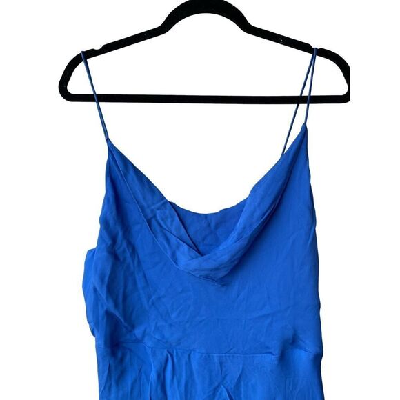 Alice & Olivia Asymmetrical Dress in Jewel Blue Size 14 - Picture 2 of 7